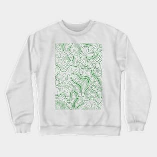 topoghraphic lignes pattern Crewneck Sweatshirt